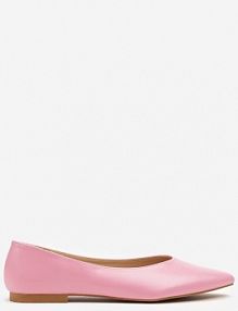 Fuksjowe Balerinki Vices Ozdobione Migdałowym Noskiem Neoranea damskie