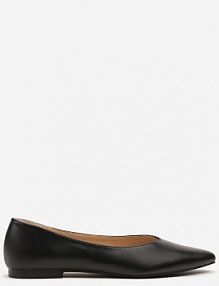 Czarne Balerinki Vices Ozdobione Migdałowym Noskiem Neoranea damskie