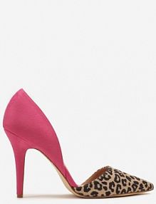 Fuksjowe Szpilki z Panterkowym Wzorem Gommea Renee