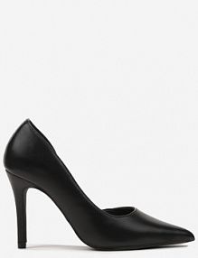 Czarne Klasyczne Szpilki Vices z Wkładką z Naturalnej Skóry Norelis