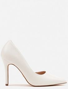 Białe Klasyczne Szpilki Vices z Wkładką z Naturalnej Skóry Norelis