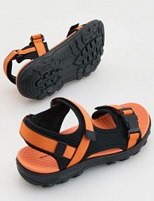 Kolorowe sandały na rzepy Reserved czarne dziecięce 054EF-99X