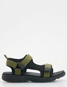 Sandały na rzepy Reserved zielone dziecięce 055EF-87X