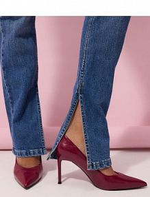 Czółenka na szpilce Reserved bordowe 076CQ-83X