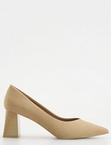 Czółenka na słupku Reserved kremowe 122CQ-02X