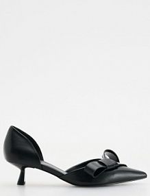 Czółenka z kokardą Reserved czarne 180CQ-99X