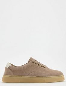 Skórzane sneakersy Reserved beżowe męskie 236CR-08X