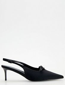 Czółenka z kokardkami Reserved czarne 267CQ-99X