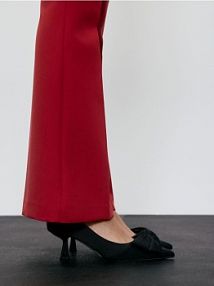 Czółenka na obcasie kitten Reserved czarne 269CQ-99X