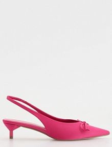 Czółenka z kokardkami Reserved fuksja 319CP-43X