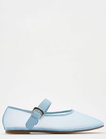 Baleriny z siateczki Reserved jasnoniebieskie damskie 320GA-50X