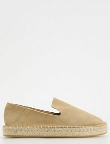 Zamszowe espadryle Reserved beżowe damskie 369CP-08X