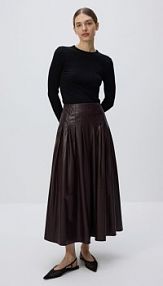 Baleriny z odkrytą piętą Reserved czarne damskie 464CP-99X