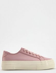 Sneakersy na szerokiej podeszwie Reserved brudny/róż damskie 538CP-39X