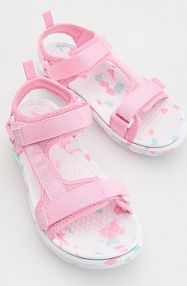 Lekkie sandały na rzep Reserved intensywny/róż dziecięce 675DL-42X