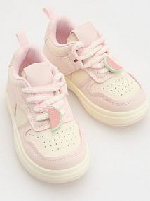 Sneakersy z imitacji skóry Reserved złamana/biel dziecięce 692DL-01X