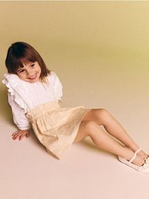 Białe baleriny Reserved dziecięce 695DL-00X