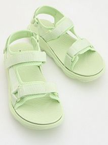 Gumowe sandały Reserved jasnozielone dziecięce 696DL-07X