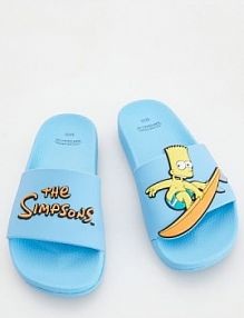 Klapki The Simpsons Reserved jasnoniebieskie dziecięce 732DJ-50X
