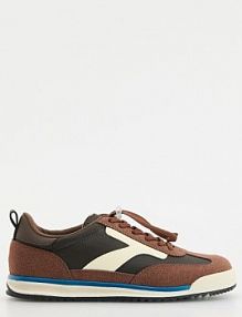 Klasyczne trampki Reserved brązowe dziecięce 735FS-88X