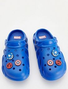 Klapki Marvel z aplikacjami Reserved niebieskie dziecięce 736DJ-55X