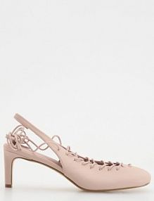 Czółenka z ozdobnym wiązaniem Reserved brudny/róż 773CP-39X