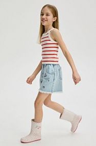 Wzorzyste kalosze Reserved złamana/biel dziecięce 884DI-01X