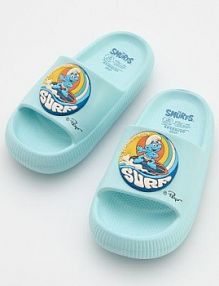 Klapki Smerfy Reserved jasnoniebieskie dziecięce 8934Z-50X