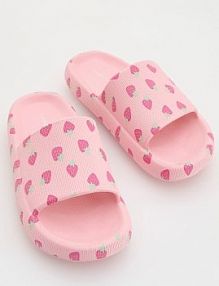 Wzorzyste klapki Reserved brudny/róż dziecięce 945DW-39X