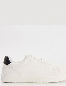 Białe sneakersy z imitacji skóry House męskie 293EQ-00X