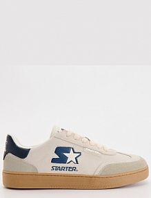 Beżowe zamszowe sneakersy z motywem Starter House damskie 737DU-08X