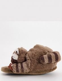 Wsuwane kapcie szop pracz z serduszkiem House ciemnoszare damskie 768DU-90X