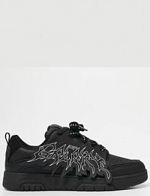 Czarne sneakersy z imitacji skóry House męskie 933DL-99X