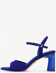 Sandały na szpilce Tamaris niebieskie