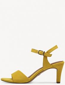 Sandały na szpilce Tamaris żółte