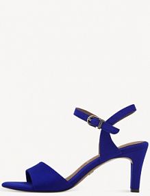 Sandały na szpilce Tamaris niebieskie