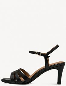 Sandały na szpilce Tamaris czarne