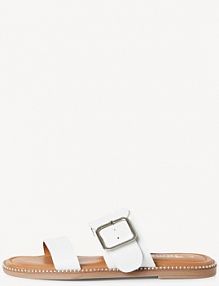 Klapki Tamaris białe damskie