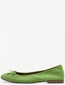 Baleriny Tamaris zielone damskie