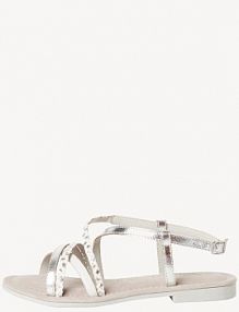 Sandały Tamaris metaliczny damskie