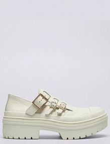 Półbuty wsuwane Converse białe damskie Chuck Taylor All Star Lugged Heel Mj