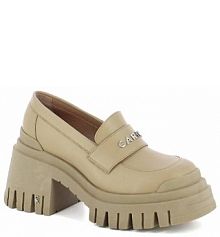 Mokasyny Carinii beżowe damskie