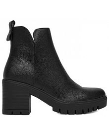 Botki na słupku Clara Barson czarne 