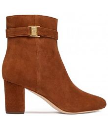 Botki na słupku LAUREN RALPH LAUREN brązowe 