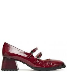 Półbuty na obcasie Hispanitas bordowy damskie 