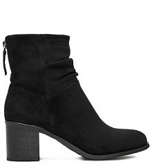 Botki na słupku JENNY czarne 