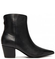 Botki na słupku Guess czarne 