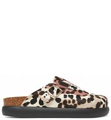 Klapki Scholl brązowe damskie 