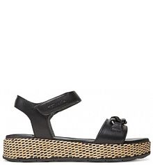 Sandały na koturnie Tamaris czarne 