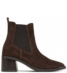 Botki na słupku Tamaris brązowe 